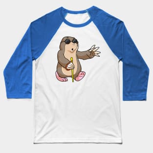 Mole Blind Funny Baseball T-Shirt